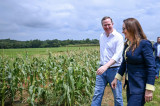 Congressman Brian Jack and Secretary Brooke Rollins tour NG Turf’s sod farm in Whitesburg.