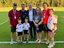 Congressman Brian Jack joins Harris County native Jacob Crumbley of the U.S. Men’s National Cerebral Palsy Soccer Team at the 2026 IFCPF Cerebral Palsy World Cup in Fayette County.