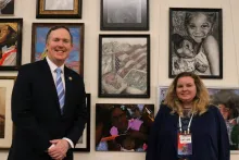Congressman Brian Jack with Art Competition Winner Hope Ivey